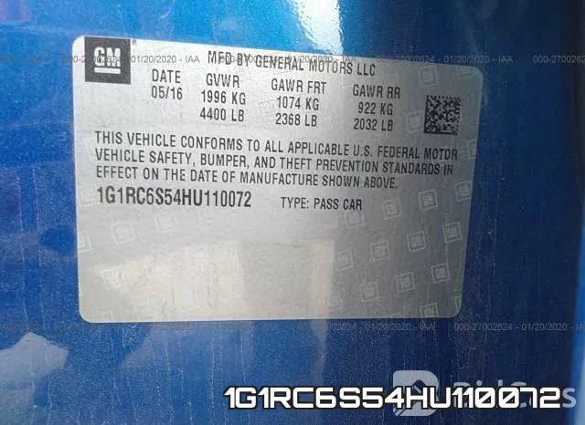 1G1RC6S54HU110072 фото 10