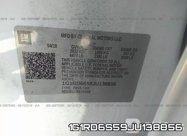 1G1RD6S59JU138856 фото 10