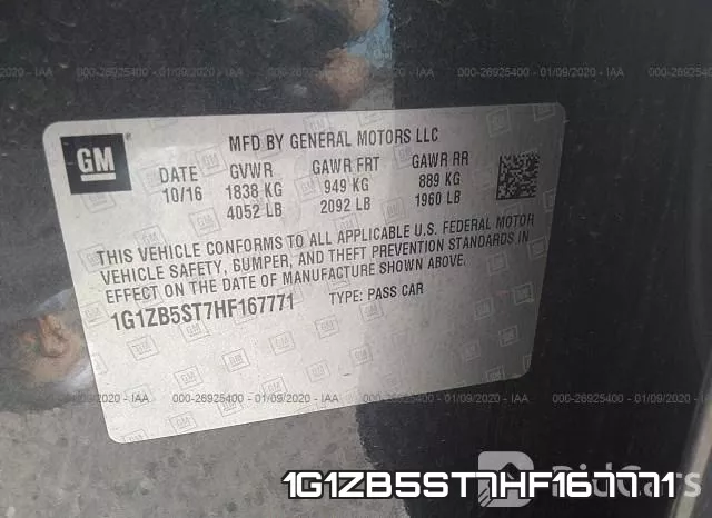 1G1ZB5ST7HF167771 фото 10