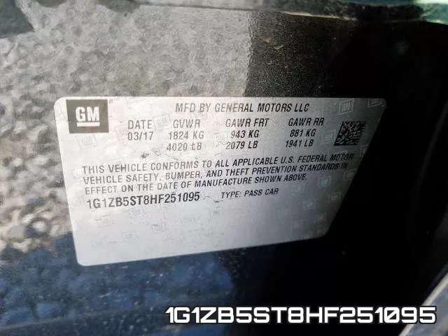 1G1ZB5ST8HF251095 фото 2