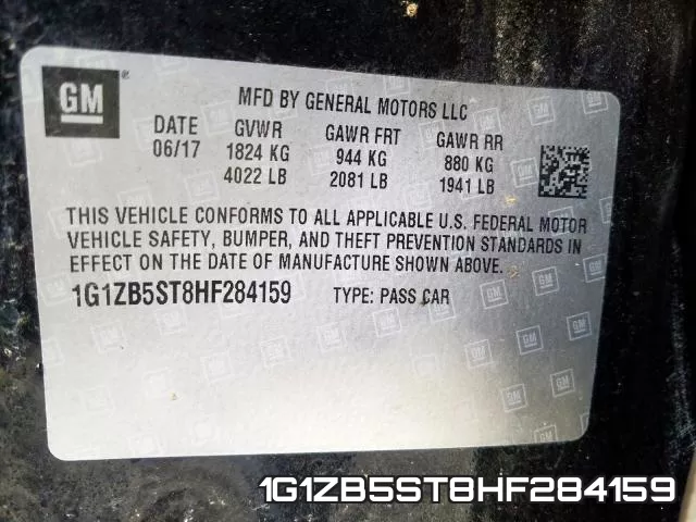 1G1ZB5ST8HF284159 фото 2