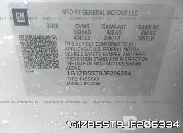 1G1ZB5ST9JF206334 фото 10