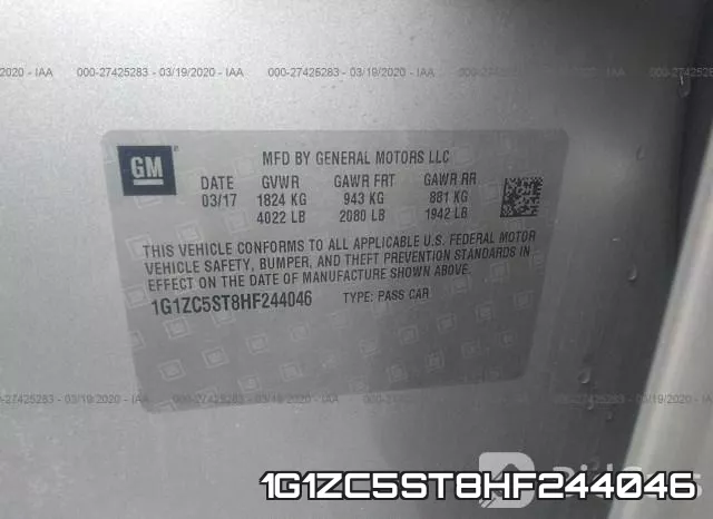 1G1ZC5ST8HF244046 фото 10