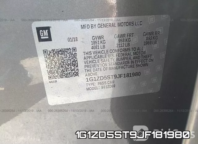 1G1ZD5ST9JF181980 фото 10