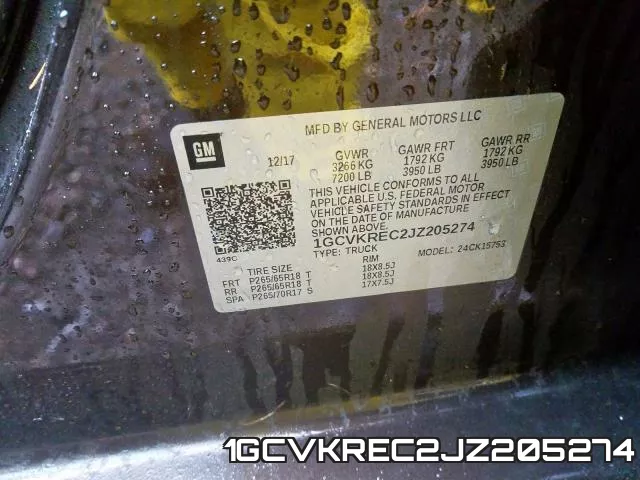 1GCVKREC2JZ205274 фото 2