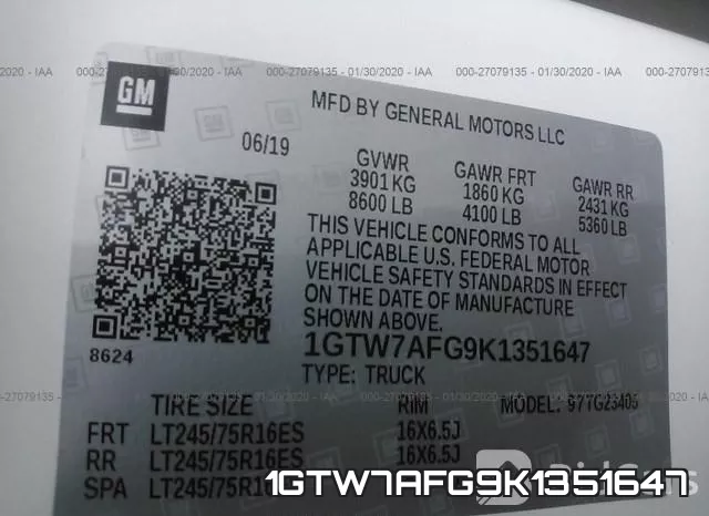 1GTW7AFG9K1351647 фото 10