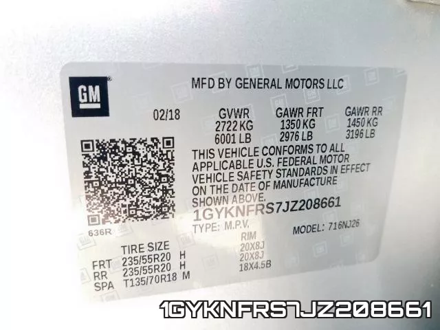 1GYKNFRS7JZ208661 фото 2