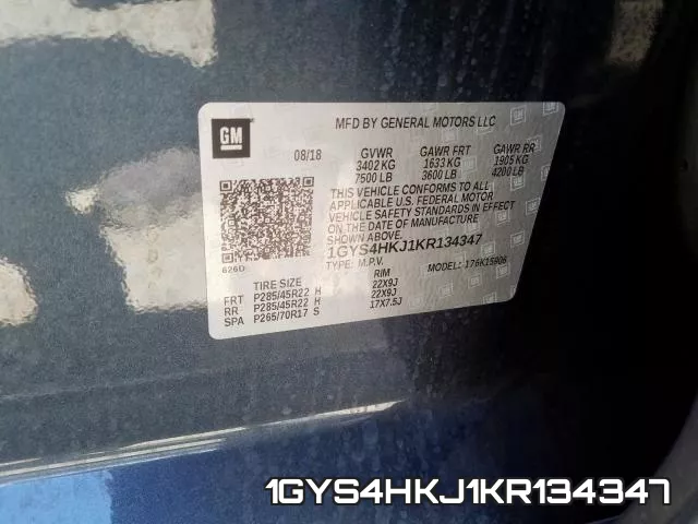 1GYS4HKJ1KR134347 фото 2