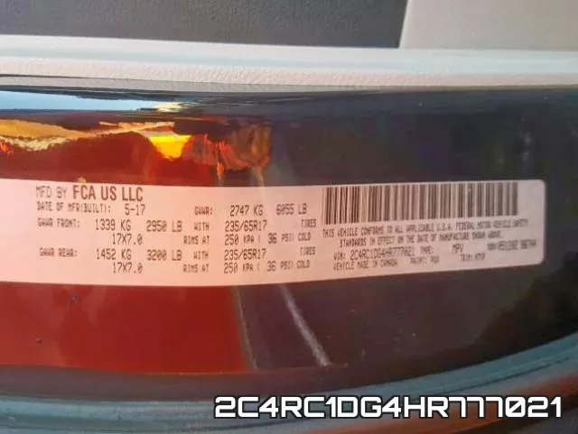 2C4RC1DG4HR777021 фото 2