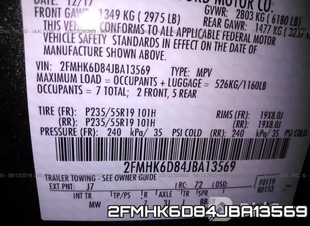 2FMHK6D84JBA13569 фото 10