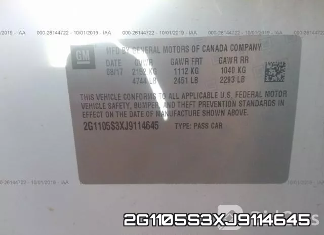 2G1105S3XJ9114645 фото 10