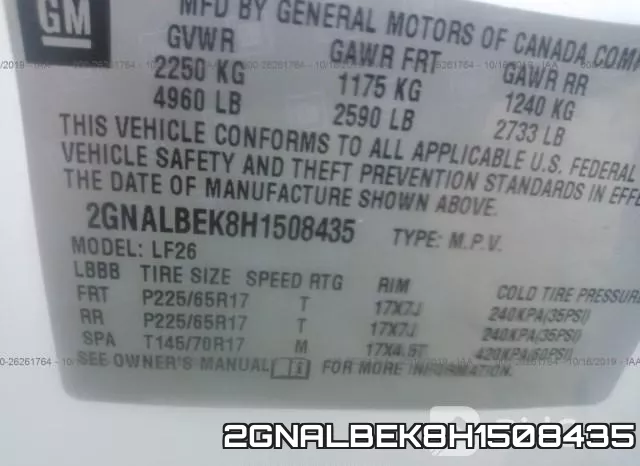 2GNALBEK8H1508435 фото 10