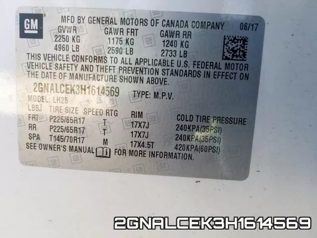 2GNALCEK3H1614569 фото 2