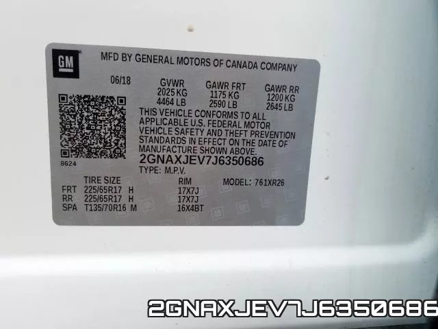 2GNAXJEV7J6350686 фото 2