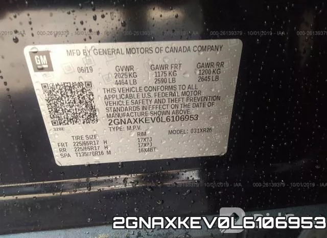 2GNAXKEV0L6106953 фото 10