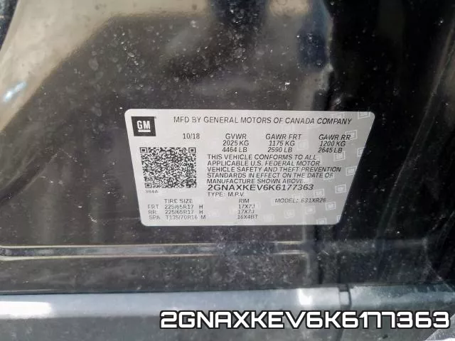 2GNAXKEV6K6177363 фото 2