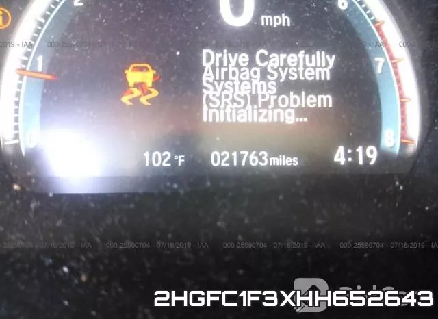2HGFC1F3XHH652643 фото 8
