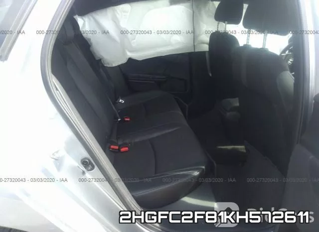 2HGFC2F81KH572611 фото 9