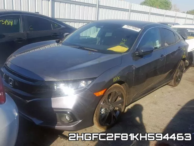 2HGFC2F81KH594463 фото 3