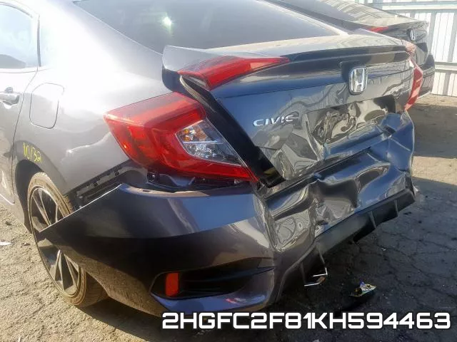 2HGFC2F81KH594463 фото 10