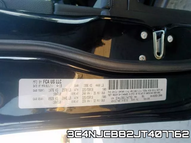 3C4NJCBB2JT407762 фото 2