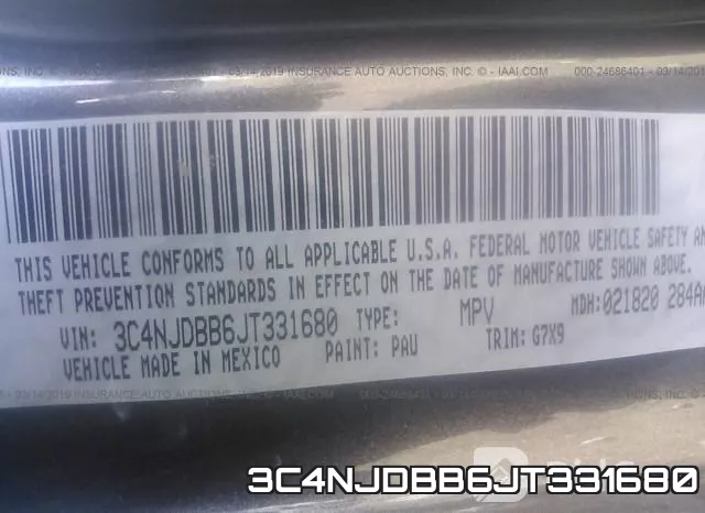 3C4NJDBB6JT331680 фото 10