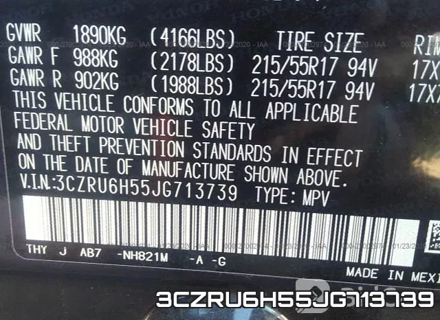3CZRU6H55JG713739 фото 10
