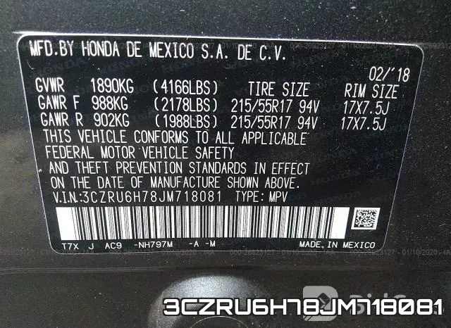 3CZRU6H78JM718081 фото 10