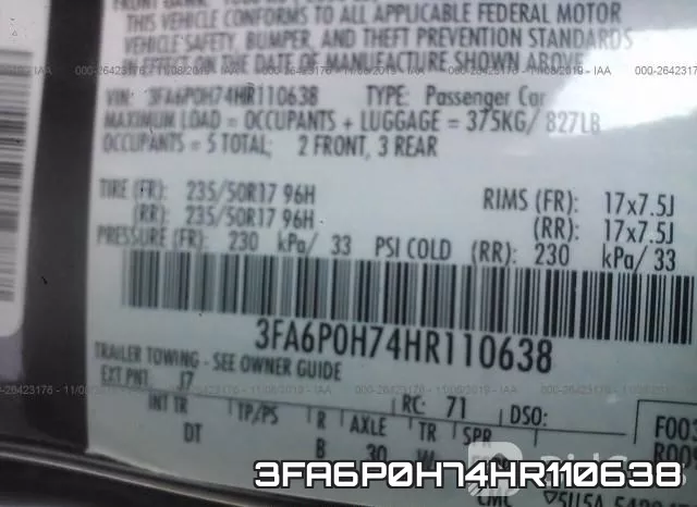 3FA6P0H74HR110638 фото 10