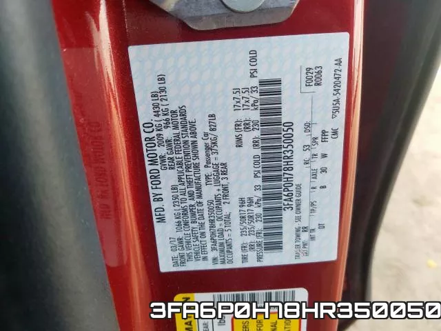 3FA6P0H78HR350050 фото 2