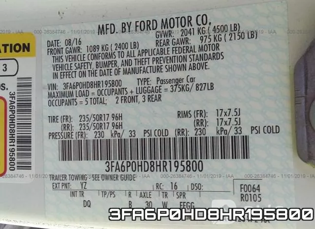 3FA6P0HD8HR195800 фото 10