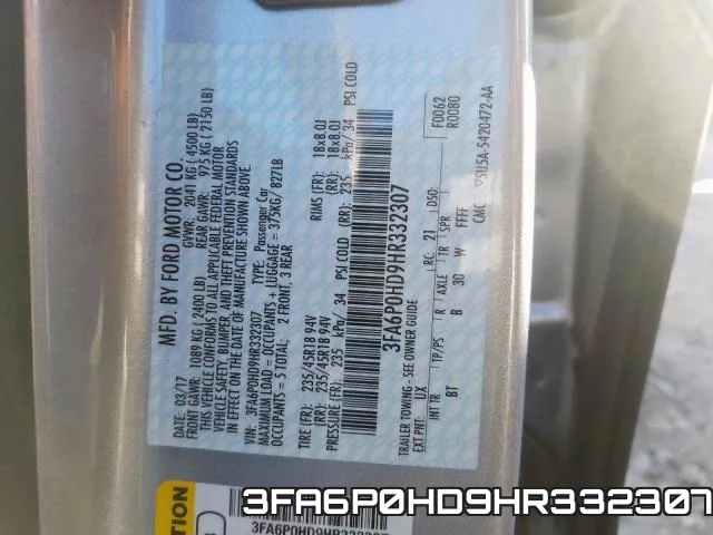3FA6P0HD9HR332307 фото 2