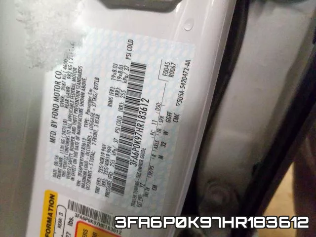 3FA6P0K97HR183612 фото 2