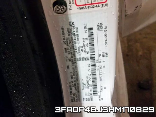 3FADP4BJ3HM170829 фото 2