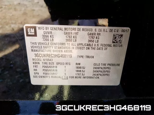 3GCUKREC3HG468119 фото 2