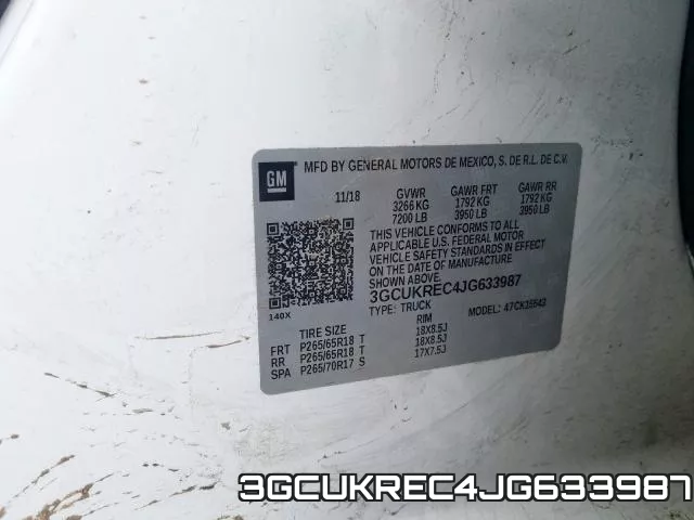 3GCUKREC4JG633987 фото 2