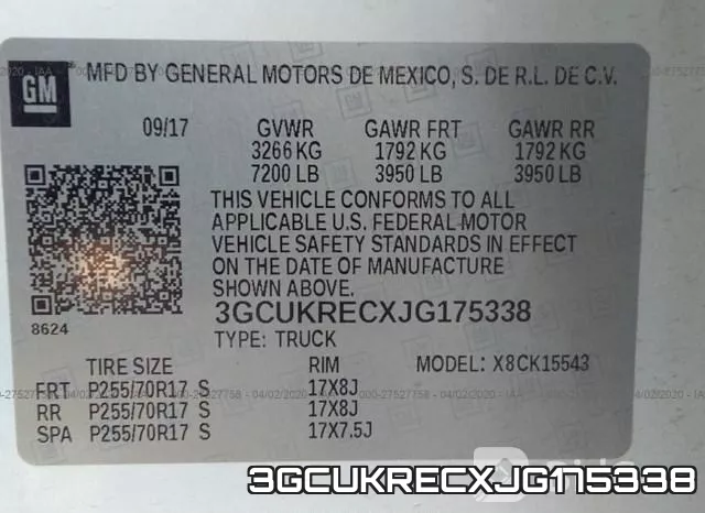 3GCUKRECXJG175338 фото 10