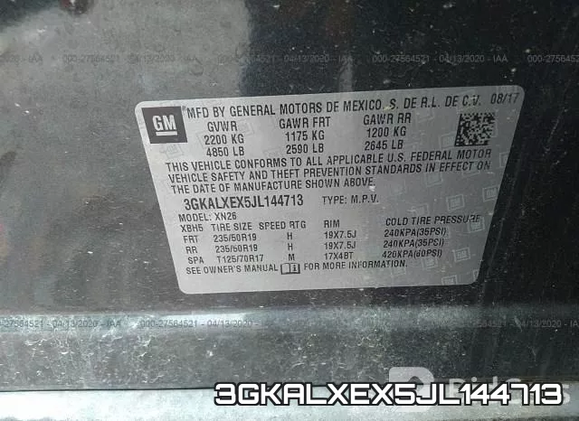 3GKALXEX5JL144713 фото 10