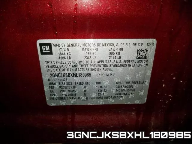 3GNCJKSBXHL180985 фото 2