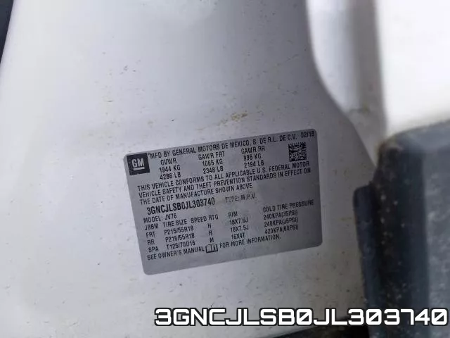 3GNCJLSB0JL303740 фото 2