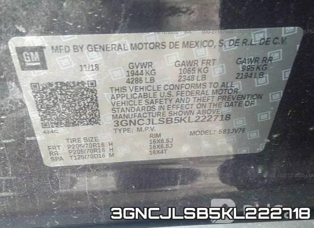 3GNCJLSB5KL222718 фото 10