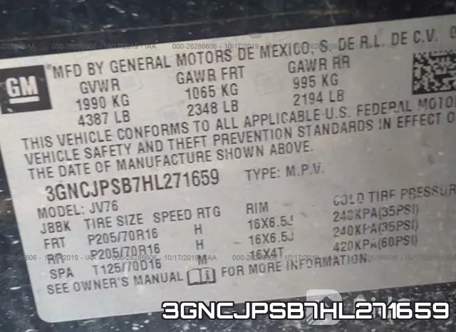 3GNCJPSB7HL271659 фото 10