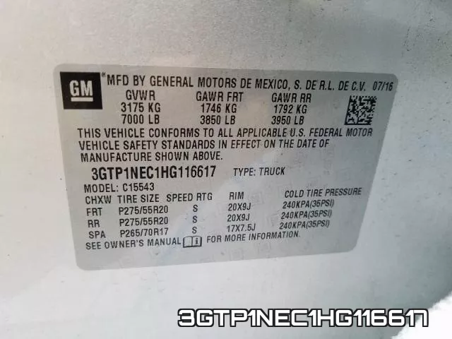 3GTP1NEC1HG116617 фото 2
