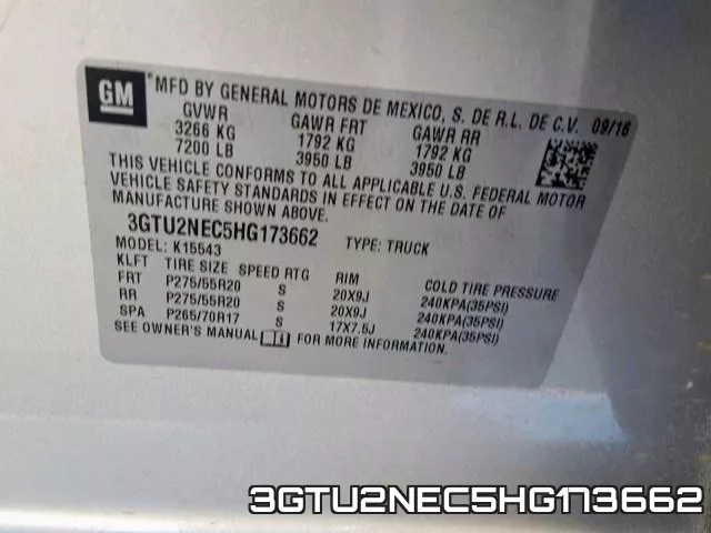 3GTU2NEC5HG173662 фото 2