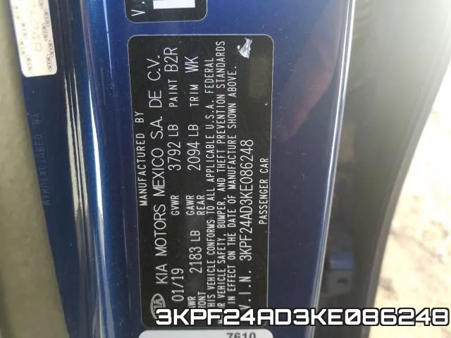 3KPF24AD3KE086248 фото 2