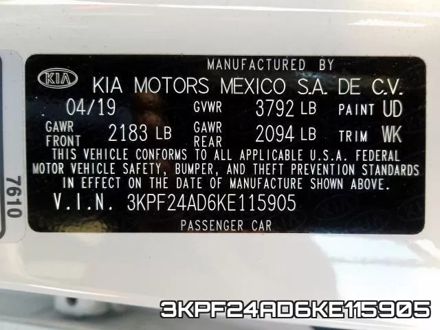 3KPF24AD6KE115905 фото 2