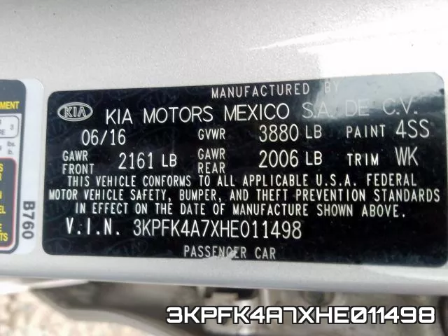 3KPFK4A7XHE011498 фото 2