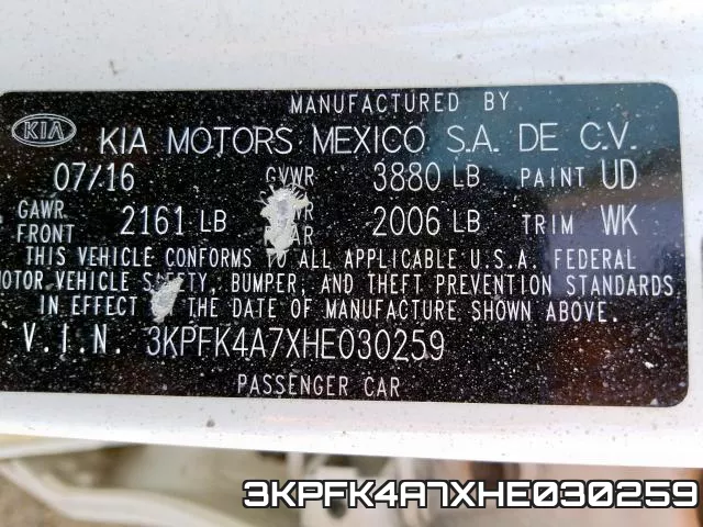 3KPFK4A7XHE030259 фото 2