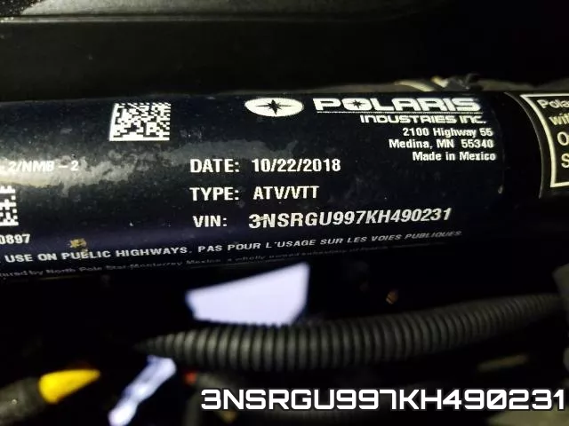 3NSRGU997KH490231 фото 2