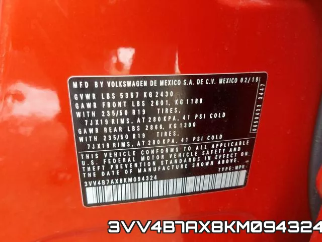 3VV4B7AX8KM094324 фото 2
